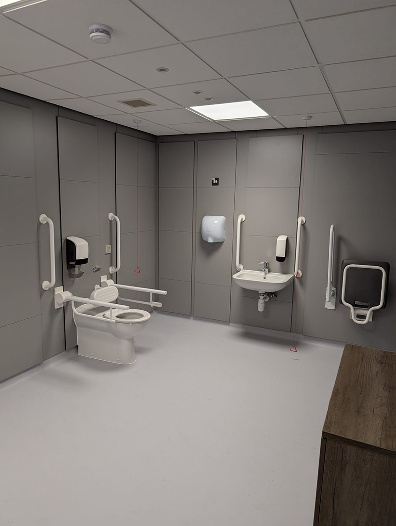 disabled toilet installation